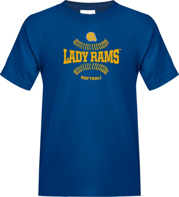 Youth Blue Albany State Golden Rams Team Logo Dripping Helmet T-Shirt