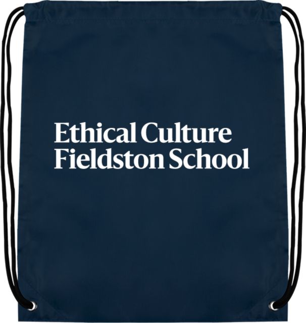 Ethical Culture Drawstring Backpack Ethical Culture Fieldston School Wordmark - ONLINE ONLY