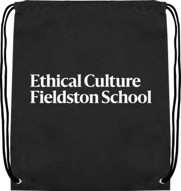 Ethical Culture Drawstring Backpack Ethical Culture Fieldston School Wordmark - ONLINE ONLY