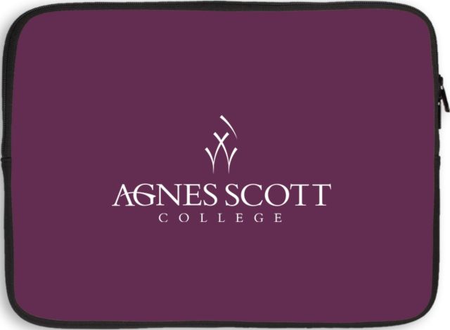 Agnes Scott 13 inch Neoprene Laptop Sleeve Primary Mark - ONLINE ONLY