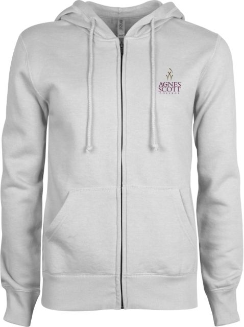 Agnes Scott ENZA Ladies Fleece Full Zip Hoodie Secondary Mark - ONLINE ONLY