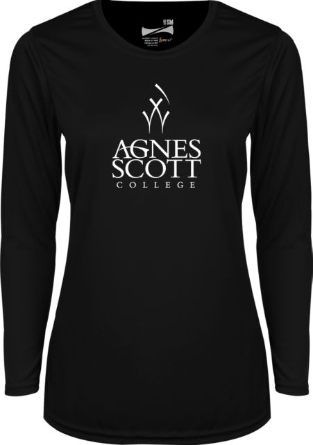 Agnes Scott Ladies Syntrel Performance Longsleeve Shirt Secondary Mark - ONLINE ONLY