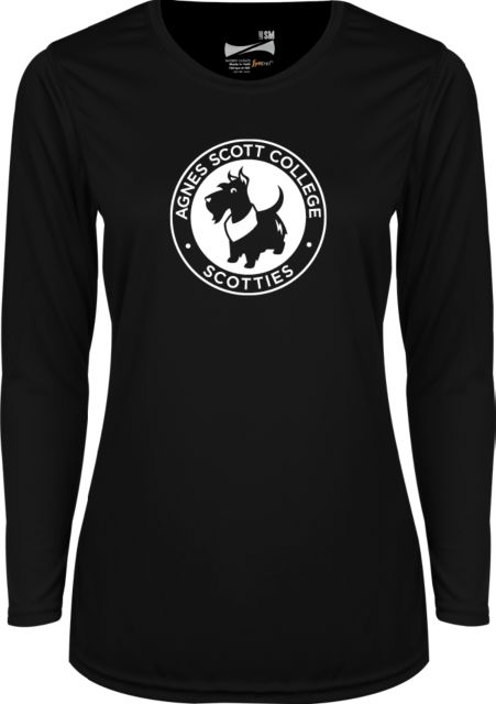 Agnes Scott Ladies Syntrel Performance Longsleeve Shirt Scotties - ONLINE ONLY