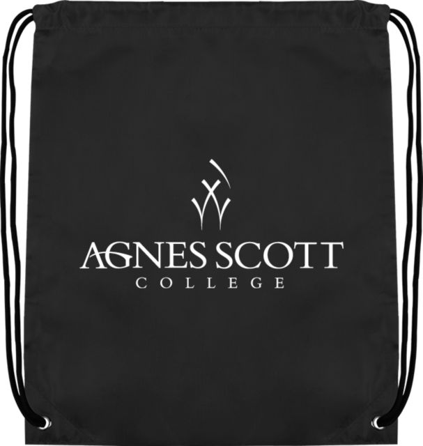 Agnes Scott Drawstring Backpack Primary Mark - ONLINE ONLY