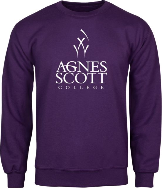 Agnes Scott Fleece Crew Secondary Mark - ONLINE ONLY