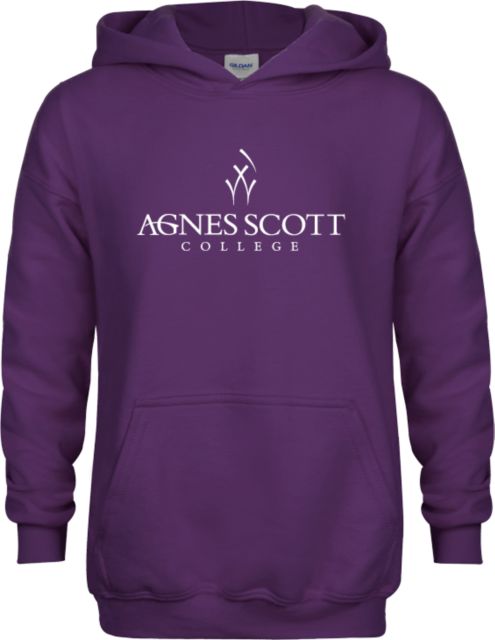 Agnes Scott Youth Fleece Hoodie Primary Mark - ONLINE ONLY