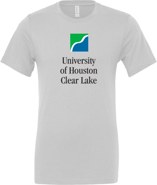 Houston Clear Lake Bella + Canvas Jersey Cotton T Shirt University of Houston-Clear Lake Stacked - ONLINE ONLY