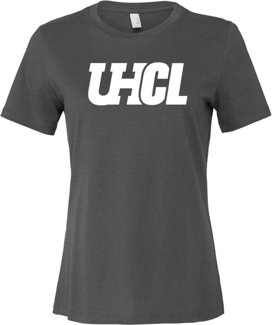 Houston Clear Lake Bella + Canvas Womens Asphalt Relaxed Cotton T Shirt UHCL - ONLINE ONLY