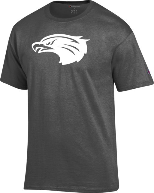 Houston Clear Lake Champion Granite Heather T Shirt UHCL - Hawk Head - ONLINE ONLY