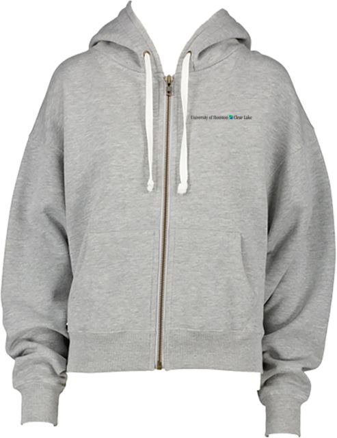 Houston Clear Lake ENZA Womens Boxy Full Zip Hood University of Houston-Clear Lake Horizontal - ONLINE ONLY
