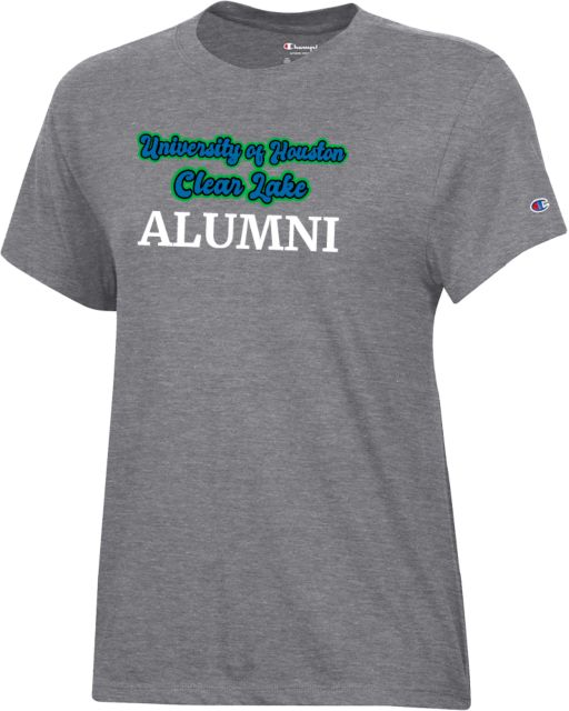 Houston Clear Lake Champion Womens Granite Heather Core Short Sleeve Tee UHCL - Alumni Script - ONLINE ONLY