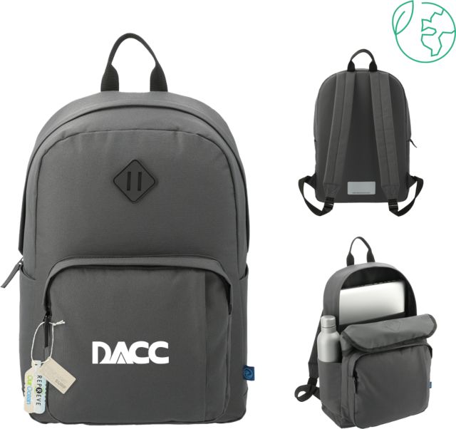 Dona Ana Repreve Ocean Everyday Computer Backpack DACC Wordmark