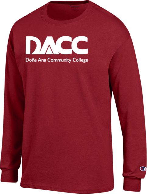 Dona Ana Champion Long Sleeve T Shirt Dona Ana Community College Wordmark