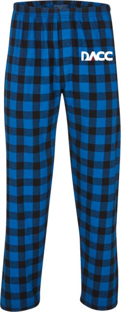 Dona Ana Boxercraft Royal/Black Buffalo Unisex Flannel Pajama Pant DACC Wordmark
