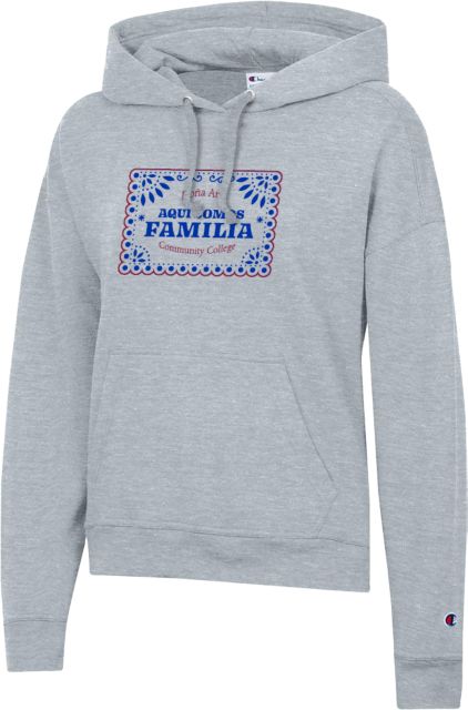 Dona Ana Champion Womens Powerblend Pullover Hood Dona Ana Community College - Aqui Somos Familia