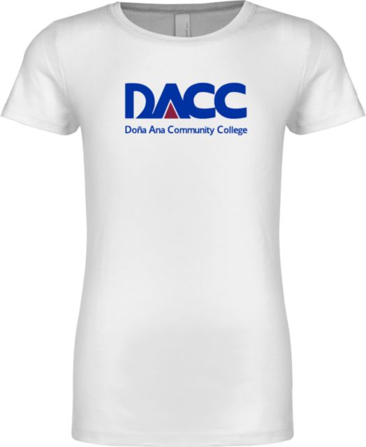 Dona Ana Next Level Girls Fashion Fit T Shirt Dona Ana Community College Wordmark