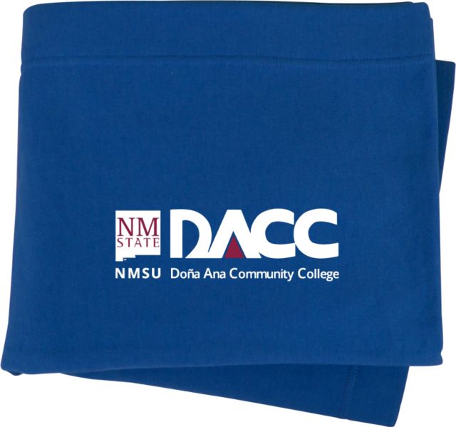 Dona Ana Sweatshirt Blanket Dona Ana Community College Wordmark w NMSU Logo
