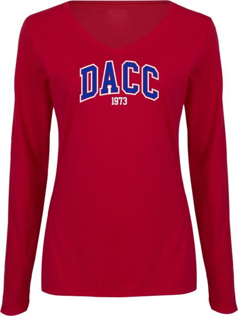 Dona Ana Womens Long Sleeve V Neck Tee  Arched DACC - 1973