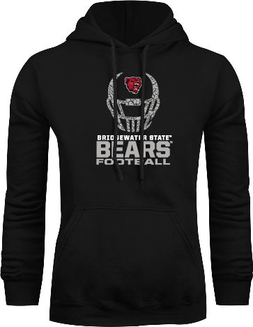 Bridgewater Fleece Hoodie Football Helmet Design - ONLINE ONLY