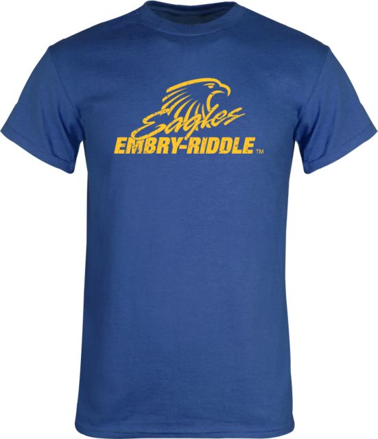Embry Riddle T Shirt Primary Mark Distressed - ONLINE ONLY
