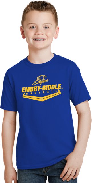 Embry Riddle Youth T Shirt Baseball Plate - ONLINE ONLY