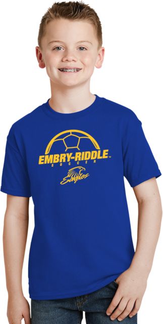 Embry Riddle Youth T Shirt Soccer Ball - ONLINE ONLY