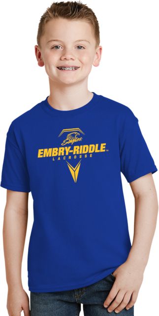 Embry Riddle Youth T Shirt Lacrosse Geometric - ONLINE ONLY