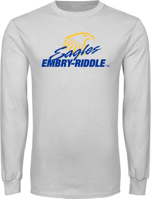Embry Riddle Long Sleeve T Shirt Primary Mark - ONLINE ONLY