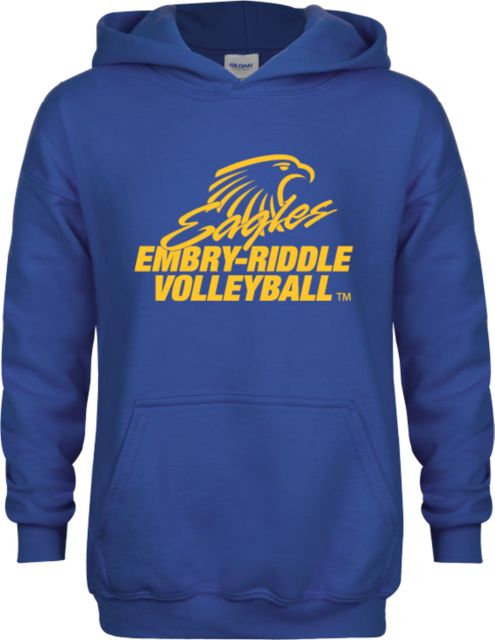 Embry Riddle Youth Fleece Hoodie Volleyball - ONLINE ONLY