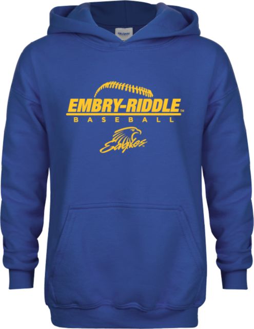 Embry Riddle Youth Fleece Hoodie Baseball Threads - ONLINE ONLY