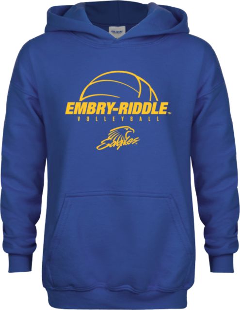 Embry Riddle Youth Fleece Hoodie Volleyball - ONLINE ONLY
