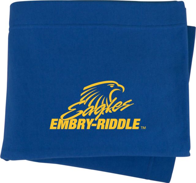 Embry Riddle Sweatshirt Blanket Primary Mark - ONLINE ONLY