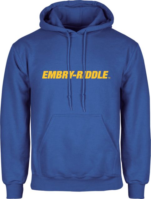 Embry Riddle Fleece Hoodie Embry Riddle Flat - ONLINE ONLY