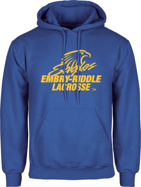 Embry Riddle Fleece Hoodie Lacrosse - ONLINE ONLY