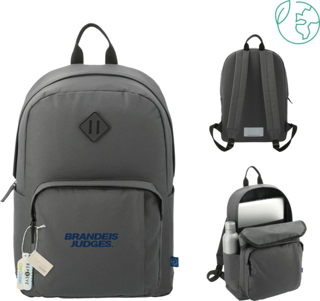 Brandeis Repreve Ocean Everyday Computer Backpack Brandeis Judges Wordmark - ONLINE ONLY