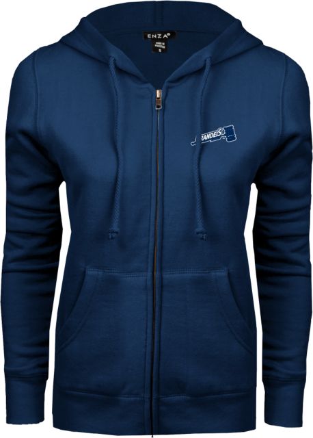 Brandeis ENZA Womens Fleece Full Zip Hoodie Primary Mark - ONLINE ONLY