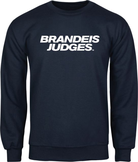 Brandeis Fleece Crew Brandeis Judges Wordmark - ONLINE ONLY