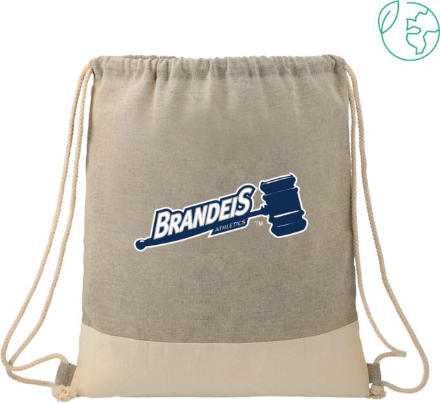 Brandeis Split Recycled Cotton Grey/Natural Drawstring Bag Brandeis Athletics - ONLINE ONLY