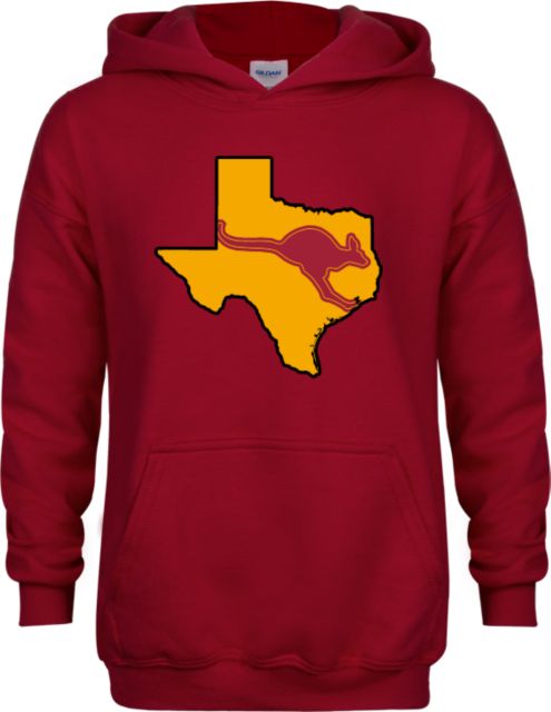 Austin College Youth Fleece Hoodie Texas with Mascot - ONLINE ONLY