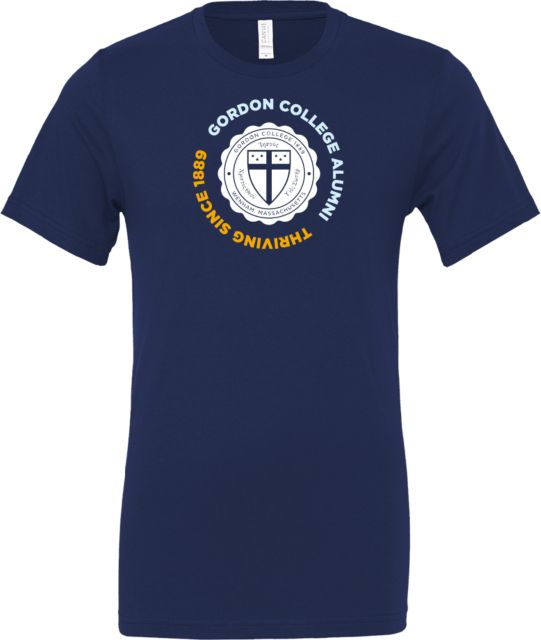 Gordon College Bella + Canvas Jersey Cotton T Shirt Alumni - Est. Date Seal - ONLINE ONLY