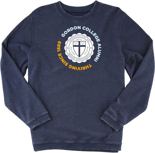 Gordon College Boxercraft Womens Corded Crew Alumni - Est. Date Seal - ONLINE ONLY