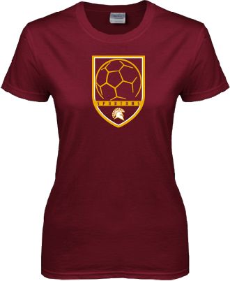 St Thomas Aquinas Ladies T Shirt Spartans Soccer Shield - ONLINE ONLY