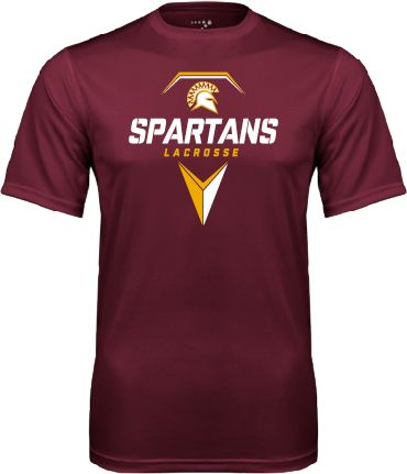 St Thomas Aquinas Performance Tee Spartans Geometric Lacrosse Head - ONLINE ONLY