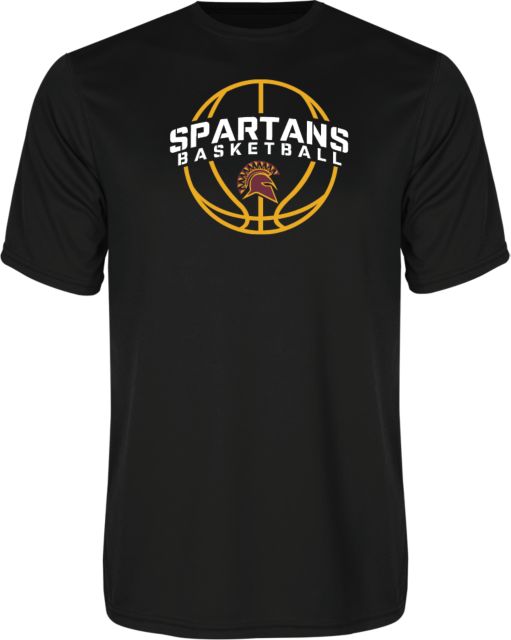 St Thomas Aquinas Performance Tee Spartans Basketball Arched w/ Ball - ONLINE ONLY