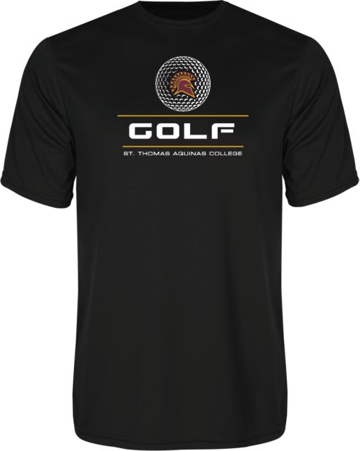 St Thomas Aquinas Performance Tee St. Thomas Aquinas Golf Stacked - ONLINE ONLY