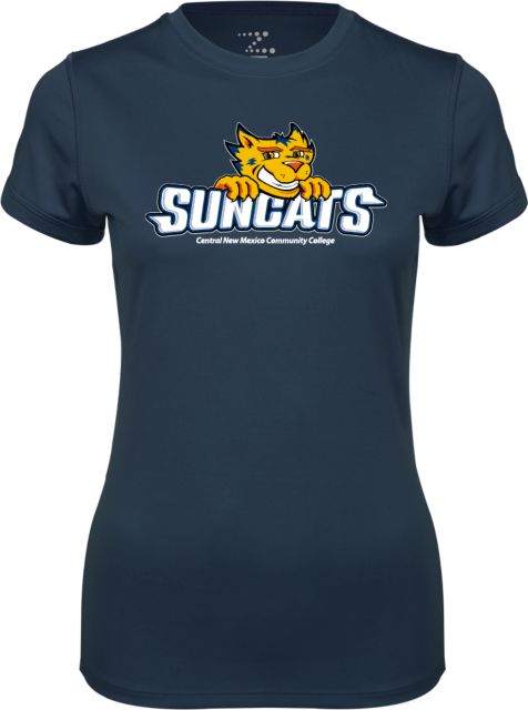 Central New Mexico Womens Performance Short Sleeve Tee Suncats Primary Mark - ONLINE ONLY