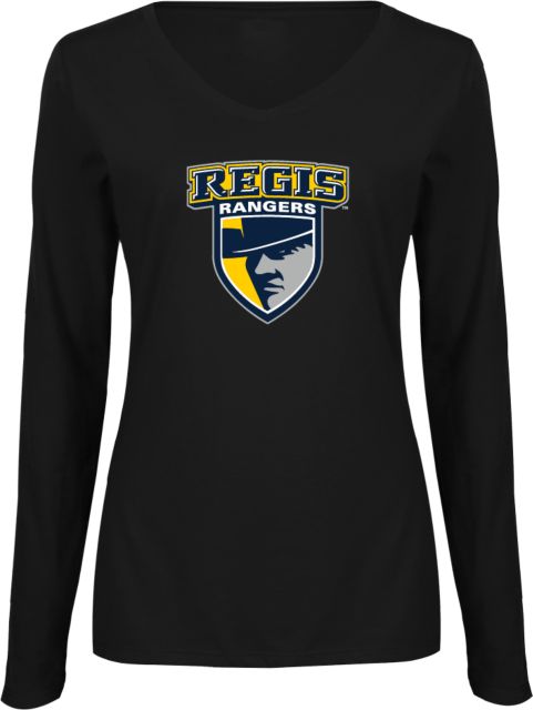Regis Univ Ladies Long Sleeve V Neck Tee Regis Rangers - ONLINE ONLY