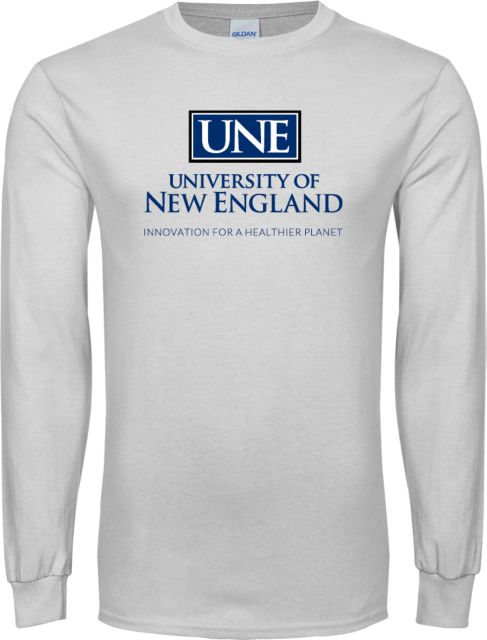 New England Long Sleeve T Shirt Institutional Mark  Stacked - ONLINE ONLY