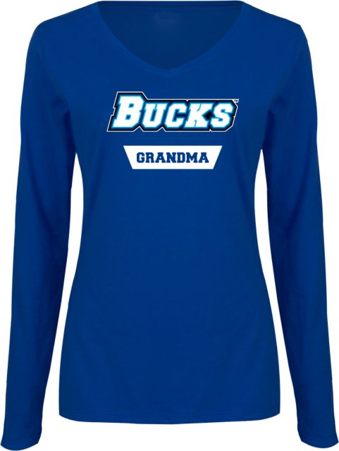 Bucks CCC Womens Long Sleeve V Neck Tee Bucks Dad - ONLINE ONLY