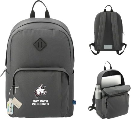 Bay Path Repreve Ocean Everyday Computer Backpack Bay Path University Script - ONLINE ONLY